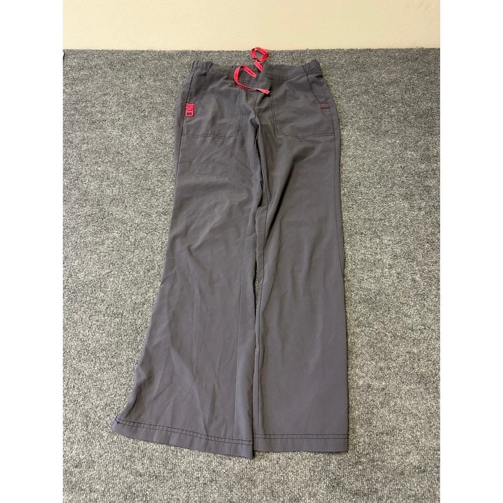 Carhartt Scrub Pants Womens Size S Gray Liberty Flare Leg Cargo Pockets Stretch